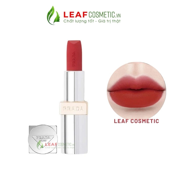 Son Thỏi Prada Monochrome Hyper Matte Lipstick R29 Pompei - Đỏ Cherry