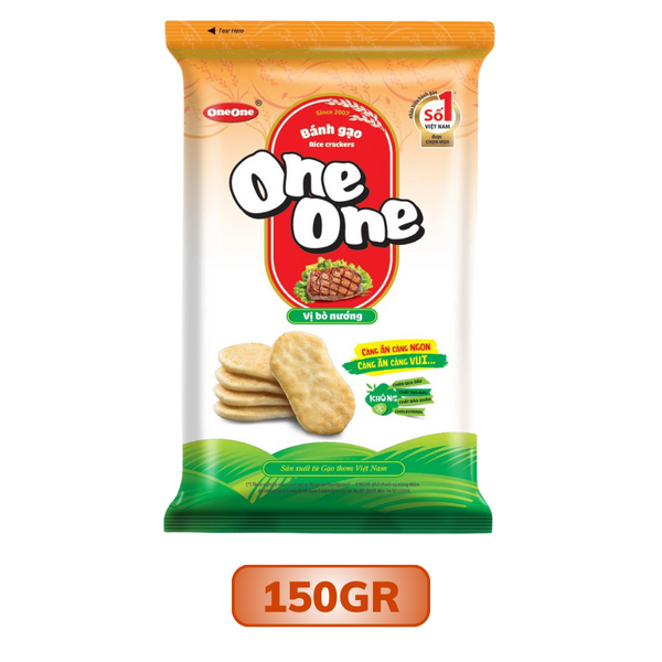 One One Grilled Beef Flavored Rice Crackers 150G/ 225G | BLUETHUNDER ...
