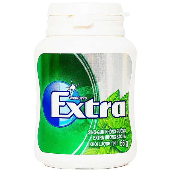 Sugar-Free Sing Gum Extra with Peppermint Flavor 56g | BLUETHUNDER ...
