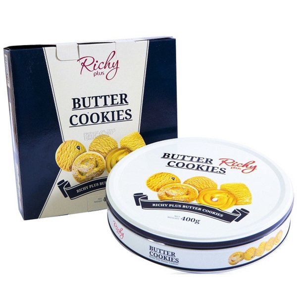 Richy Round Tin Box 400g | BLUETHUNDER JOINT STOCK COMPANY