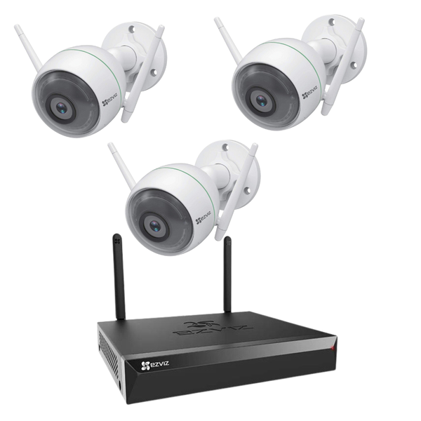 (EZVIZ) Bộ Kit 3 Camera Cố Định Ngoài Trời (2MP)
