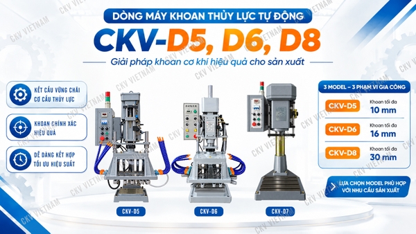 Giới thiệu dồng máy khoan thủy lực tự động CKV-D5, D6, D8
