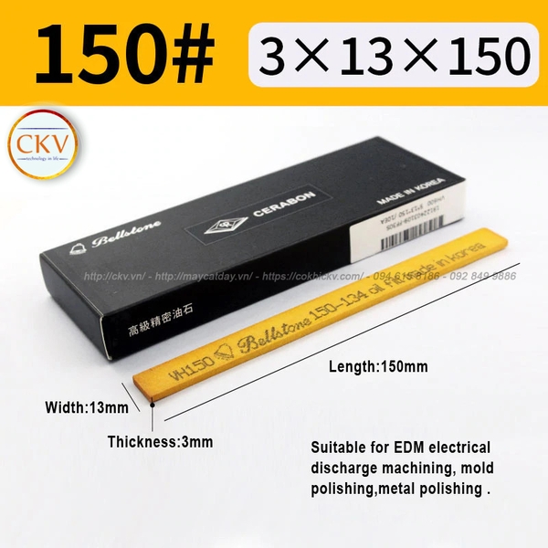 Đá mài dầu khuôn mẫu cao cấp Bellstone 3x13x150 #150