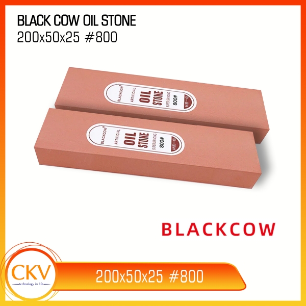 Đá mài Oil Stone Blackcow 200x50x25 800# - Hàng nhập khẩu