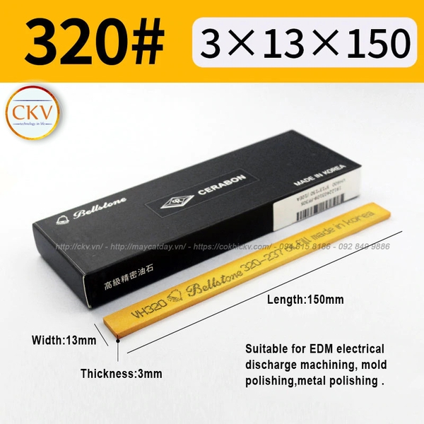 Đá mài dầu Bellstone chính hãng 3x13x150 #320