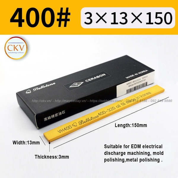 Đá mài dầu Bellstone cao cấp 3x13x150 #400
