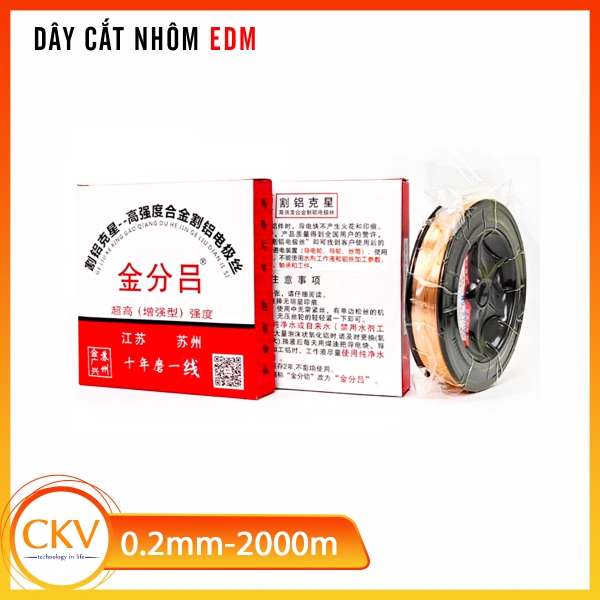 Dây cắt nhôm EDM chuyên dụng chính hãng 0.2mm | CKV VIETNAM