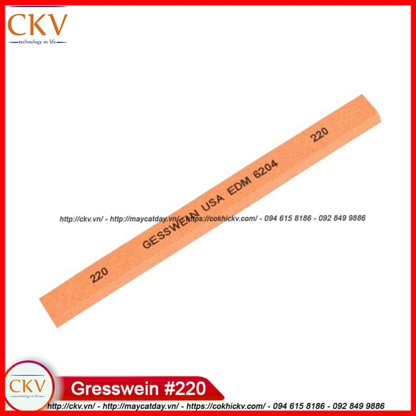 Thanh đá mài khuôn mẫu chất lượng cao Gresswein #220 xuất xứ USA