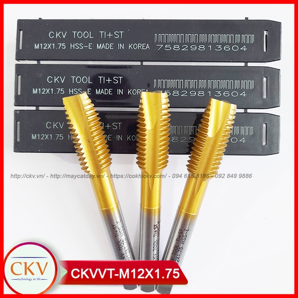 Mũi Taro CKV Vàng Thẳng CKVVT-M12*1.75