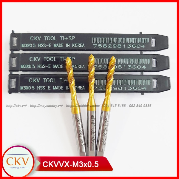 Mũi taro CKV Vàng xoắn CKVVX-M3*0.5
