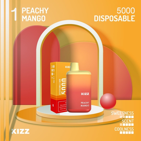 KIZZ Disposable 5000 puffs Full vị | 12ml | Mesh coil | 850mAh | USB Type C | vapeland.vn