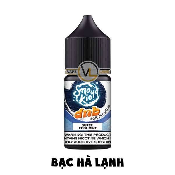 Smokio 49 DNB Salt Nic Ejuice 30ml | Super Cool Mint - Bạc hà lạnh