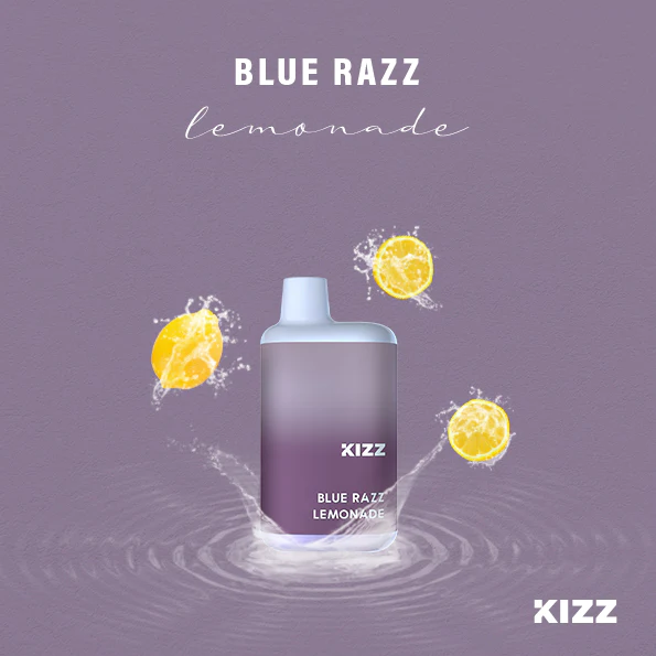 KIZZ Disposable 5000 puffs Blue Razz Lemonade (Việt quất chanh) | 12ml | Mesh coil | 850mAh | USB Type C | vapeland.vn
