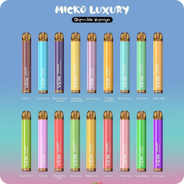 VEIIK Micko Luxury Pod 18 vị 900 hơi Disposable Vape / 2.8ml / 3.5% (35mg) / 500mAh / Mesh Coil