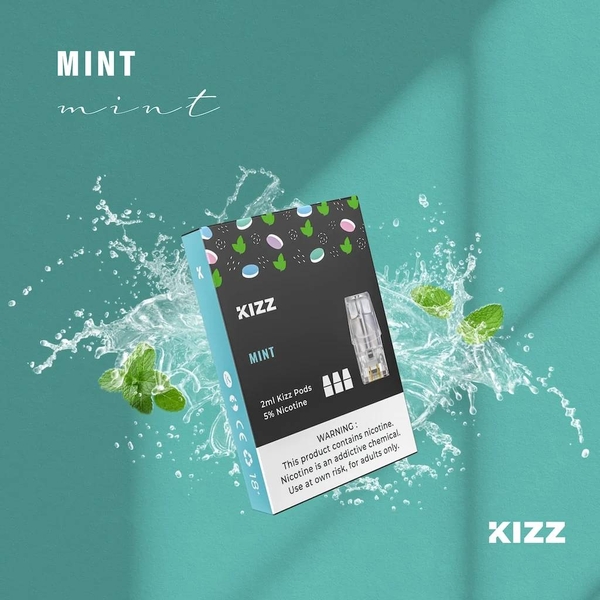 KIZZ Classic Pods (2ml) Mint (Bạc Hà) | Pod vị Kizz Classic | Dùng được cả máy RELX và BOLD