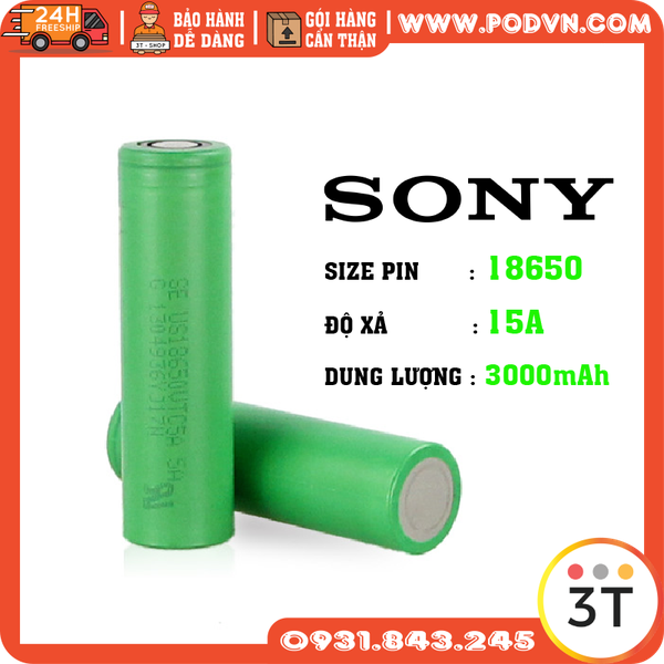 Pin Sony VTC6 Vape Li ion INR 18650 15A 3000mah