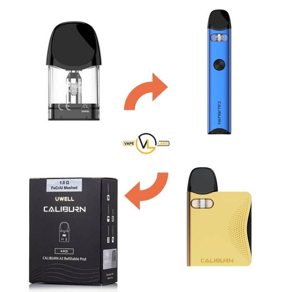 Đầu Pod UWELL Caliburn A3 | AK3 Cartridge Mesh Coil