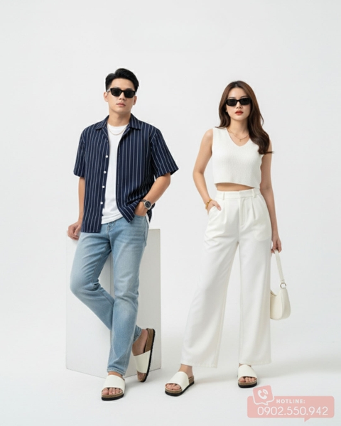 dép đế trấu unisex phi giới tính