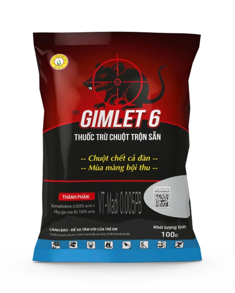 Thuốc trừ chuột VT-Madi 0.005PB Hiệu Gimlet 6 100gr