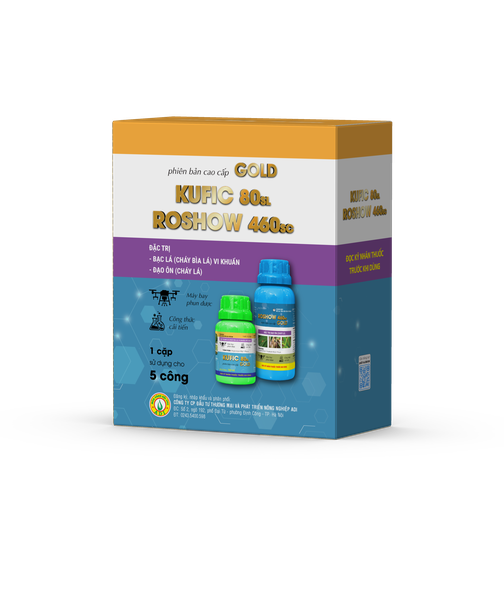 Cặp đôi Roshow 460SC 200ml  Kufic 80SL 100ml Phiên bản Gold