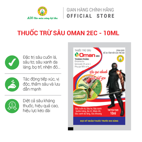 Thuốc trừ sâu Oman 2 EC CT2 Ninja