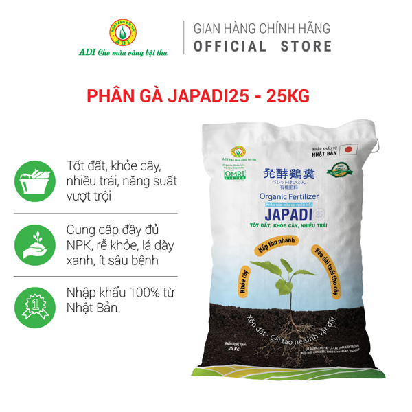 Phân gà JAPADI25 - 25kg