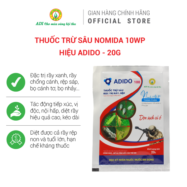 Thuốc trừ sâu Nomida 10WP - Hiệu Adido