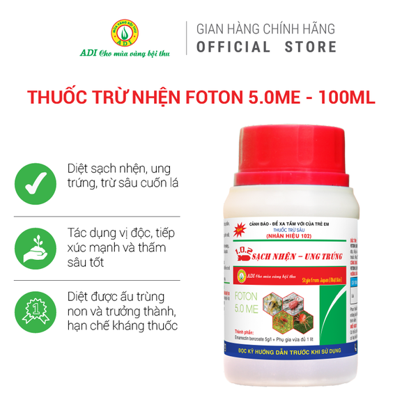 Thuốc trừ nhện Foton 5.0ME