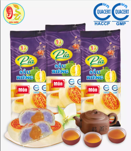 Bánh pía sầu riêng khoai môn