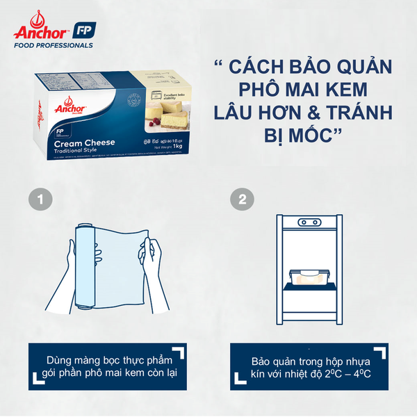Cream cheese Anchor 1kg