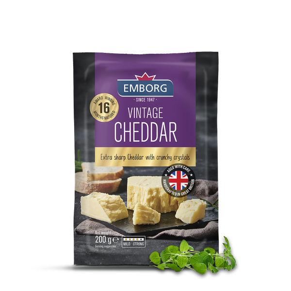 Phô mai Cheddar Vintage Emborg 200g