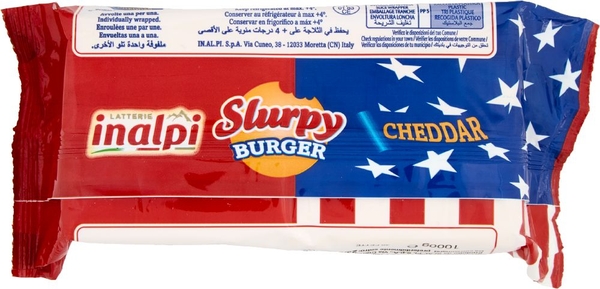 Phô Mai Lát Cheddar Inalpi Burger gói 1kg 40 lát I EXP: 16.12.2025