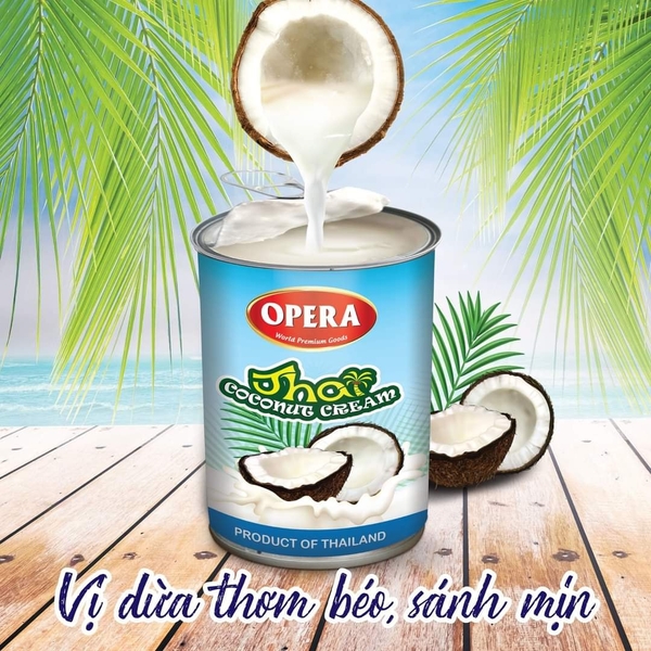 Nước Cốt Dừa Thai Coconut Opera lon 400ml