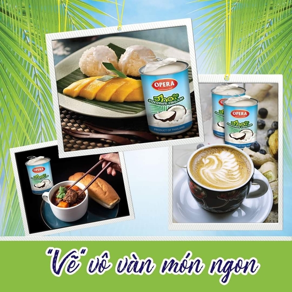 Nước Cốt Dừa Thai Coconut Opera lon 400ml