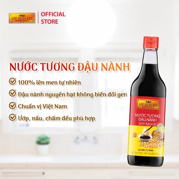 Nước tương đậu nành Lee Kum Kee 500ml