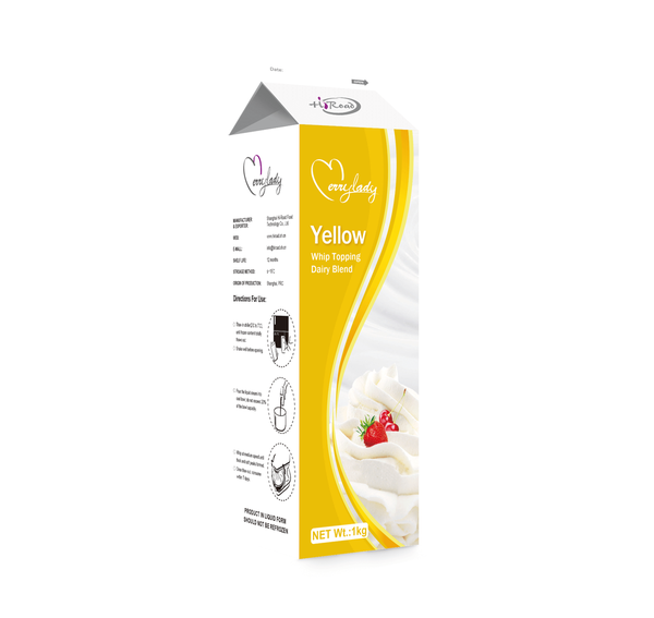 Kem Merry Lady Yellow 1kg - Kem Trang Trí Bánh Kem