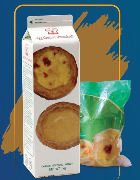 Combo 30 Đế Bánh Tart Trứng và 1KG Kem Trứng Vị Vani