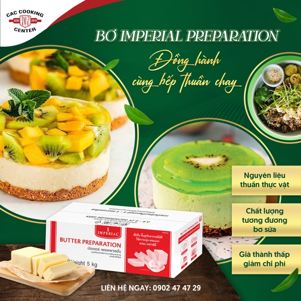 Bơ Lạt Thực Vật Imperial - Thùng 5kg