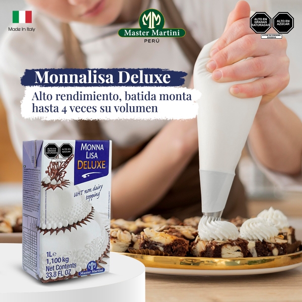 Kem Whip Topping UHT Monna Lisa Deluxe Martini 1L