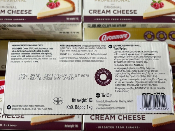 Cream cheese Avonmore 1kg