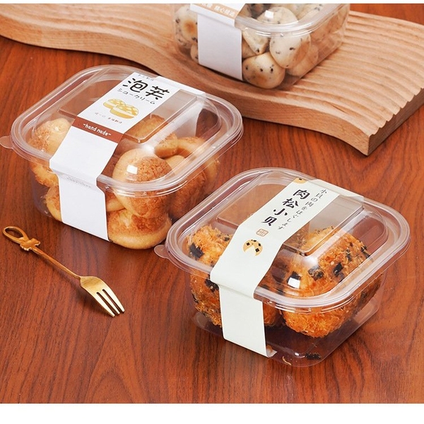 Hộp nhựa vuông trong 650ml W110