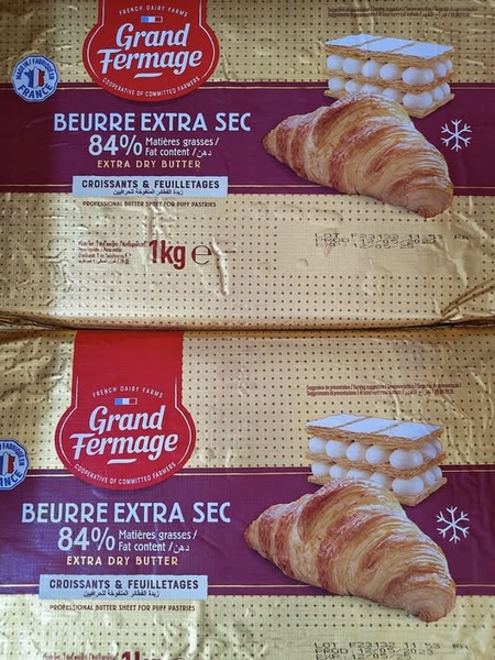 Bơ tấm Grand Fermage EXTRA DRY BUTTER SHEETS 1kg