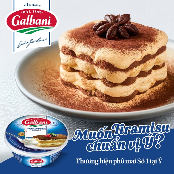 Phô mai Mascarpone Cheese Tiramisu Galbani 500g