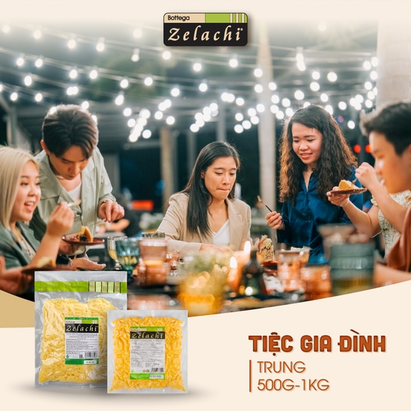 Phô Mai Bào Sợi Cheddar Màu Zelachi 500g