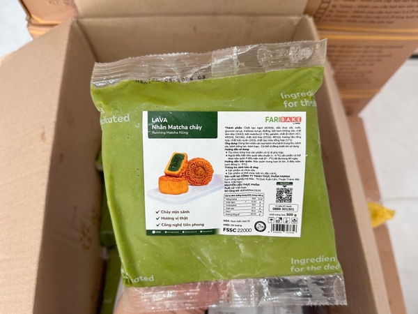 Nhân Matcha chảy Farina Lava 500g