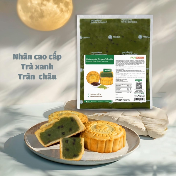 Nhân cao cấp Trà xanh trân châu Farina 500g