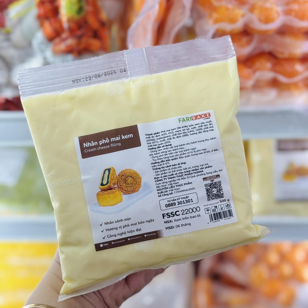Nhân Trung Thu Phô mai kem Farina Filling