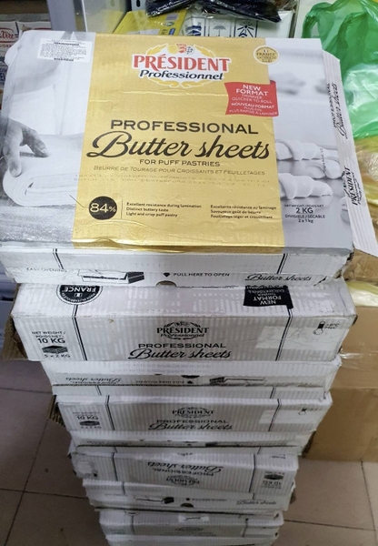 Bơ President tấm 2kg - Butter sheet