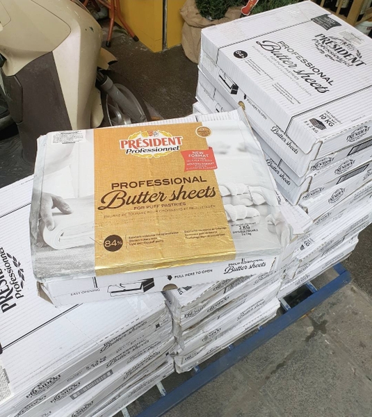 Bơ President tấm 2kg - Butter sheet