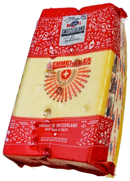 Phô mai Emmentaler Emmi Thụy Sĩ fat 45% (pack ~3-4kg)